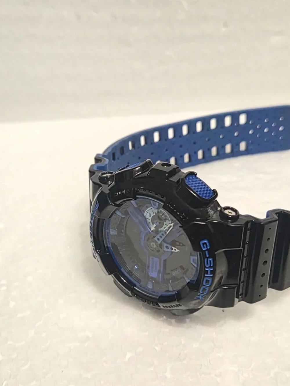 Casio G Shock Gloss Black and blue